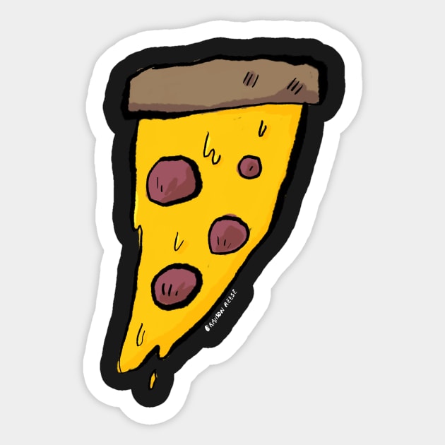 Pizza Sticker by bransonreese